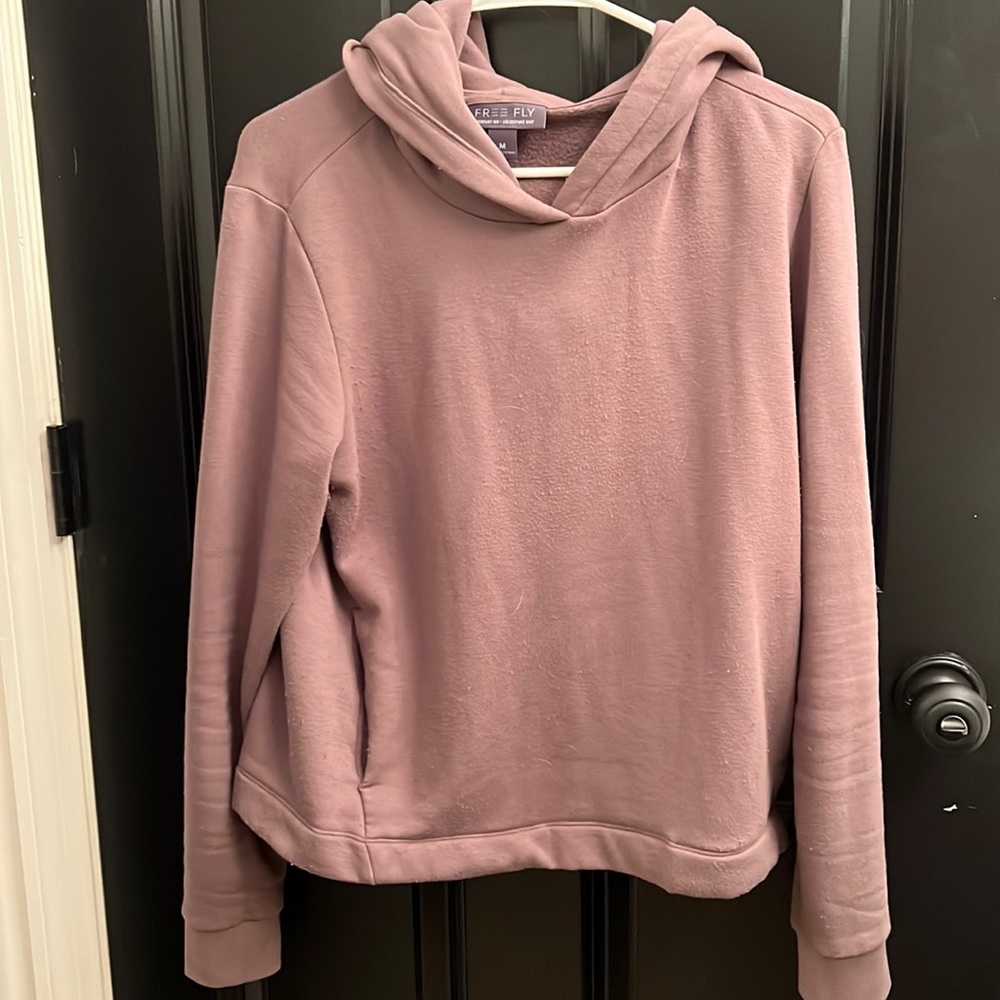 Free fly cropped fleece hoodie. Sz M. Purple!